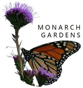 Monarch Gardens LLC nebraska logo prairie inspired garden design