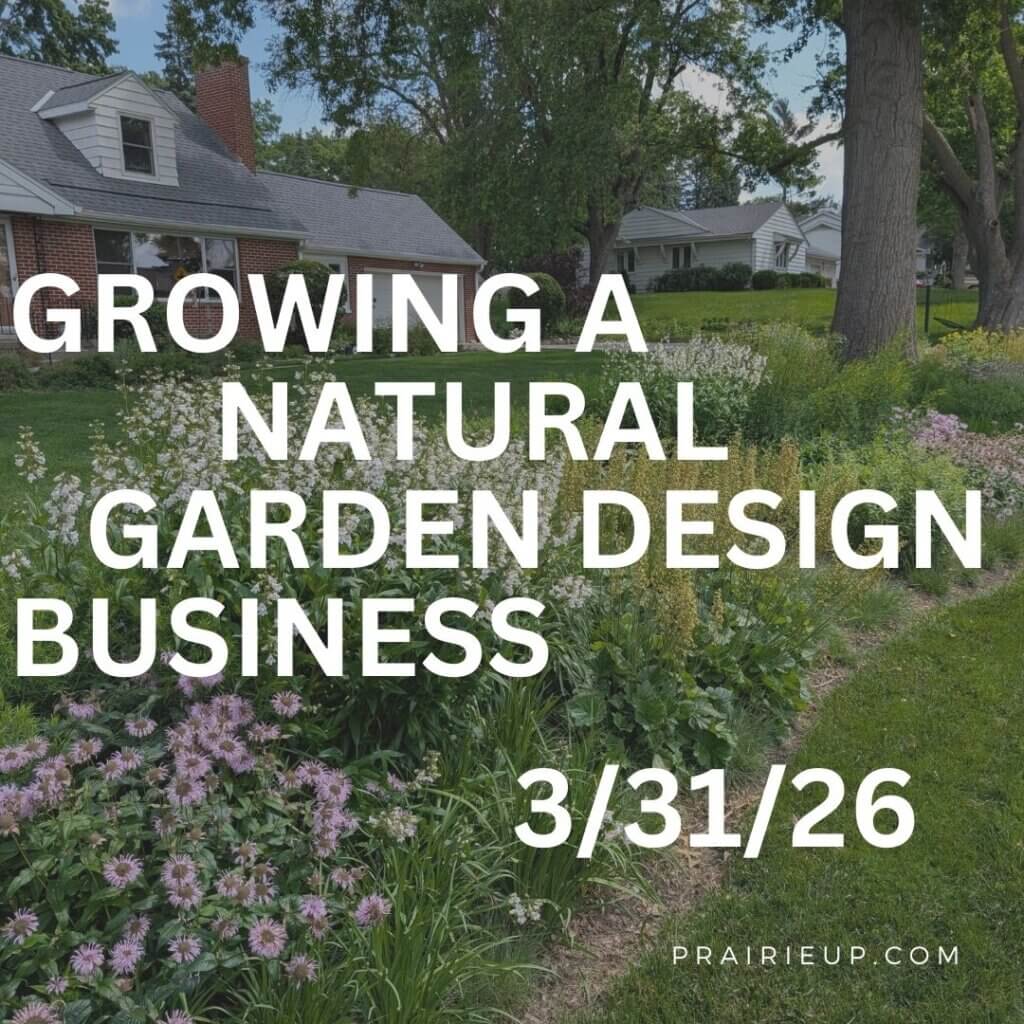 Growing a garden design business webinar on March 31, 2026