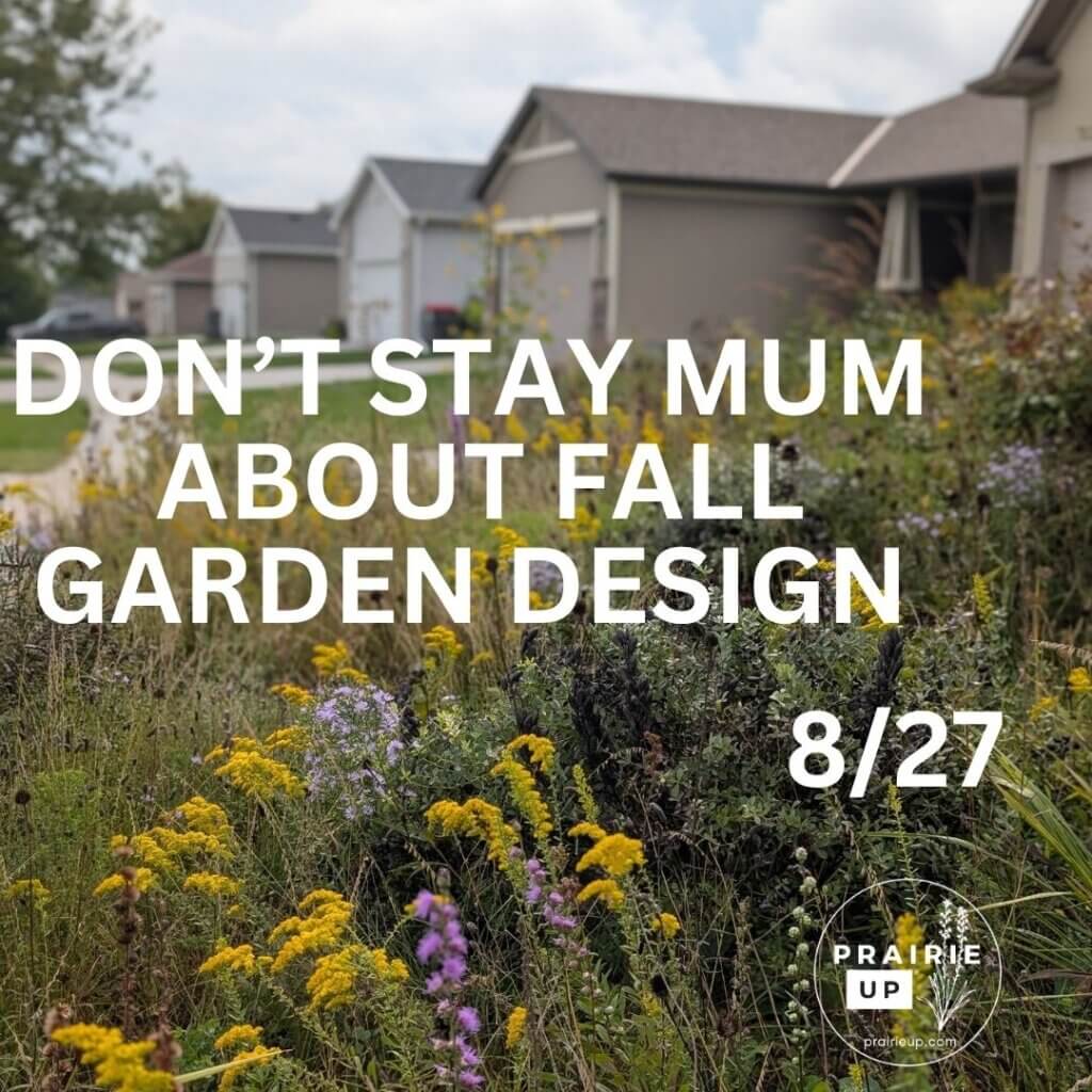 don't stay mum about fall garden design webinar on August 27, 20026