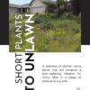 Cover photo for the booklet titled Native Short Plant to Unlawn